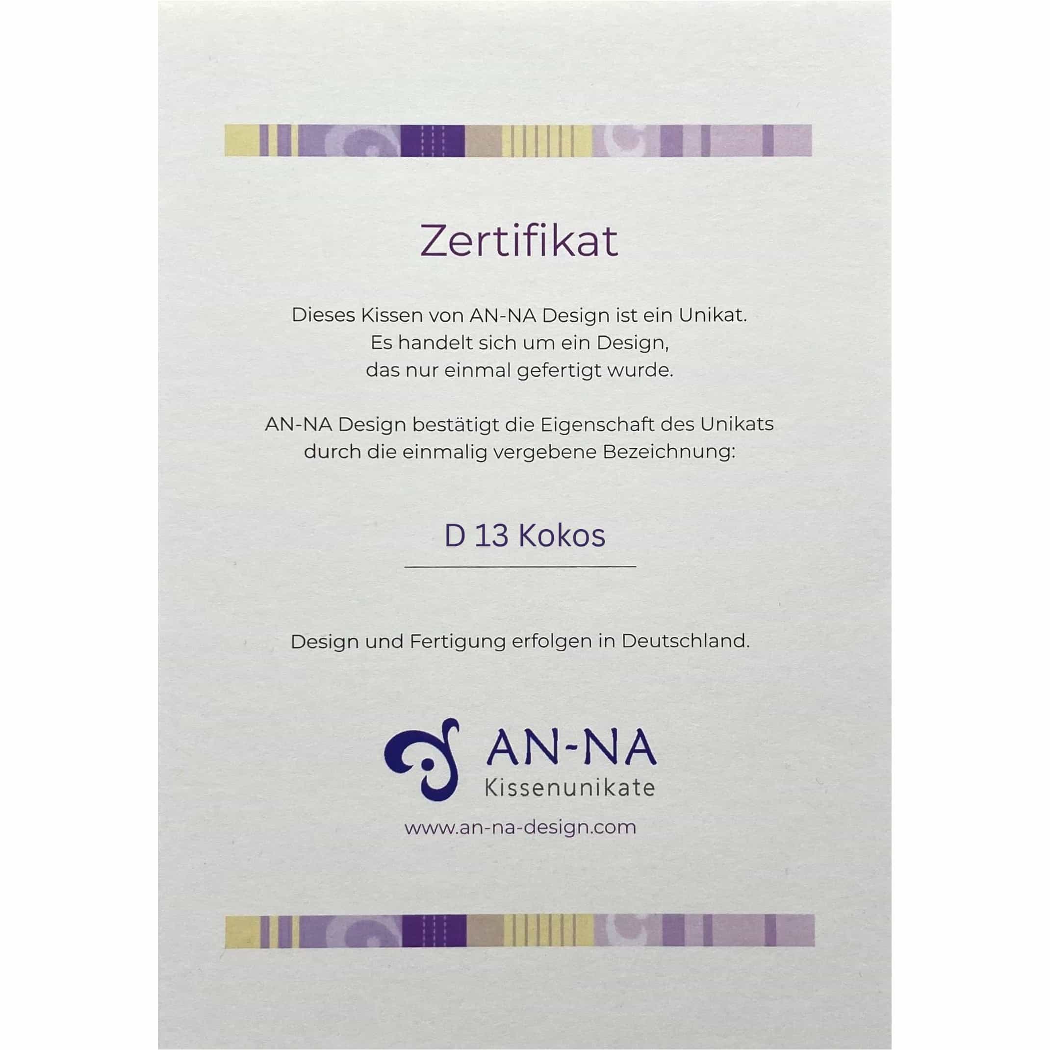 AN-NA Design bietet hochwertige Designer-Kissen und besondere Geschenke.