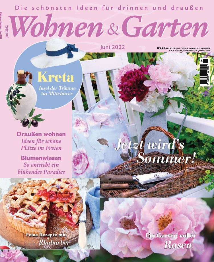 The design manufactory AN-NA in the Magazine "Wohnen und Garten", issue June 2022. Anna von der Heiden is the founder of AN-NA Design.