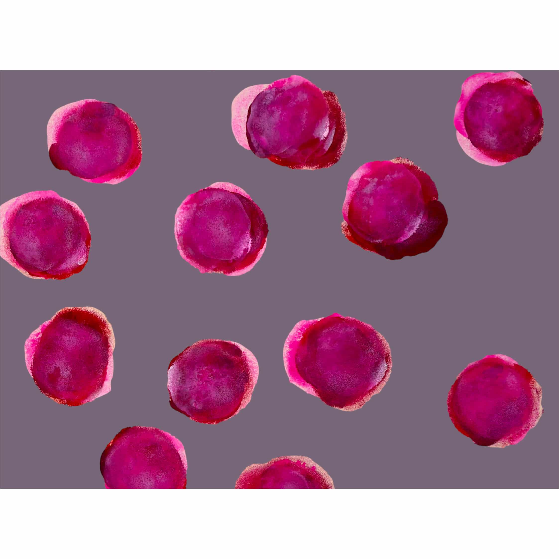 Farbenfrohes Wanddesign von Anna von der Heiden bei AN-NA Design. Hochwertiger Druck auf Leinwand. Serie Bubbles.