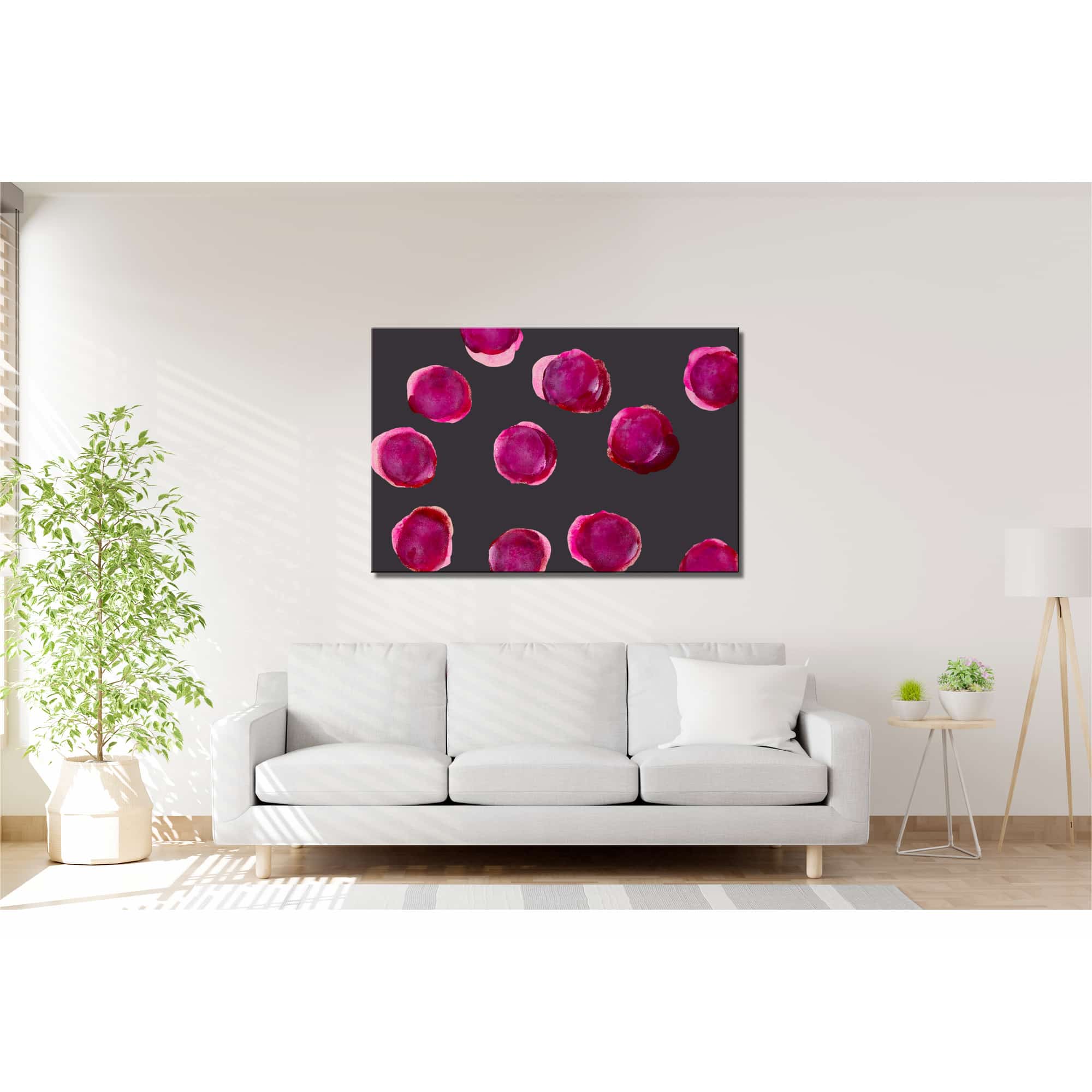 Farbenfrohes Wanddesign von Anna von der Heiden bei AN-NA Design. Hochwertiger Druck auf Leinwand. Serie Bubbles